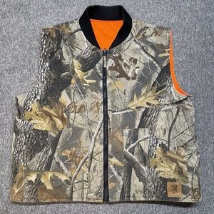 Bob Allen Vest Adult Large‎ Camouflage Camo Puffer Reversible Hunting Realtree